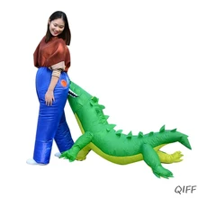 Надувной костюм сафари в виде крокодила для взрослых, Забавный костюм оленя