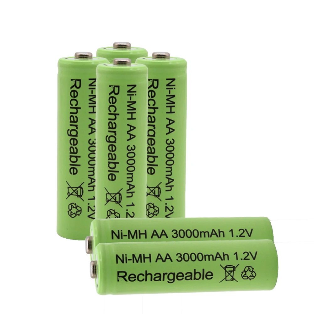 Новинка AA bateray recargable 3000 mAh 1,2 V alcalinas AA batera recargable de la batera para la Luz led juguet
