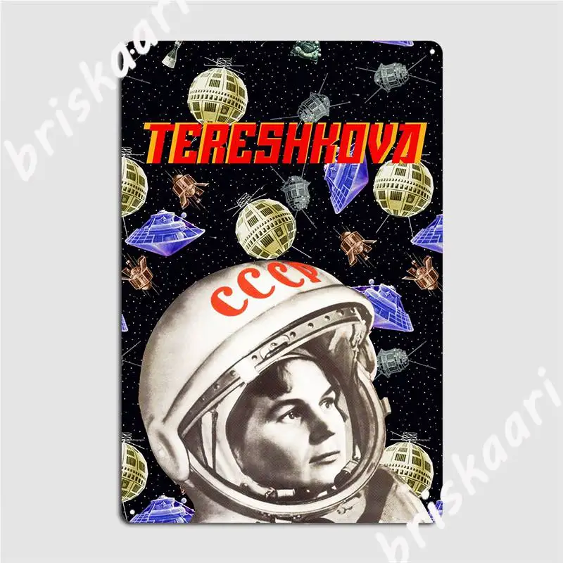 

Tereshkova Metal Sign Club Home Club Bar Designing Plates Tin Sign Poster
