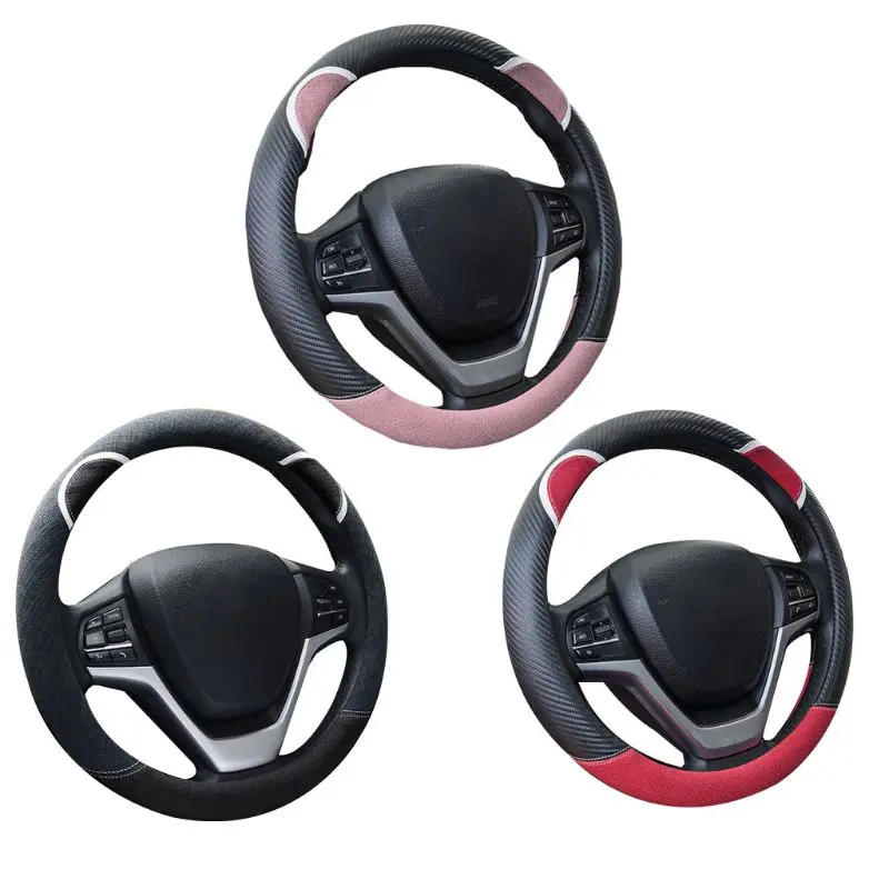 

Cartoon Print Car Steering Wheel Cover Anti-slip Breathable Sweat Absorption
