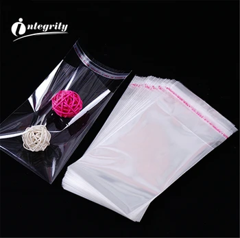 

1000pcs 6*10cm Transparent Resealable self sealing gift/Boutique/cookie package bag clear zip lock Opp Plastic pouches