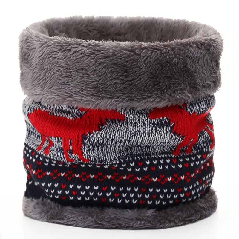 

Men's and Women's Knitted Bib 2020 Autumn and Winter European and American Fashion Casual Single Circle Warm and Velvet Collar