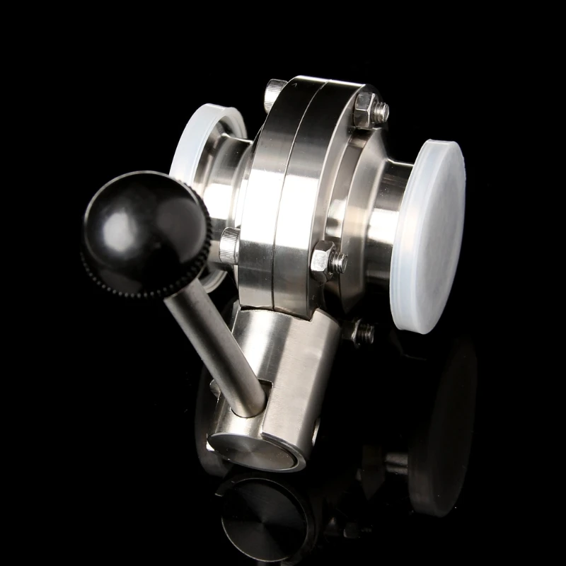 

1-1/2" 38mm SS304 Stainless Steel Sanitary 1.5" Tri Clamp Butterfly Valve