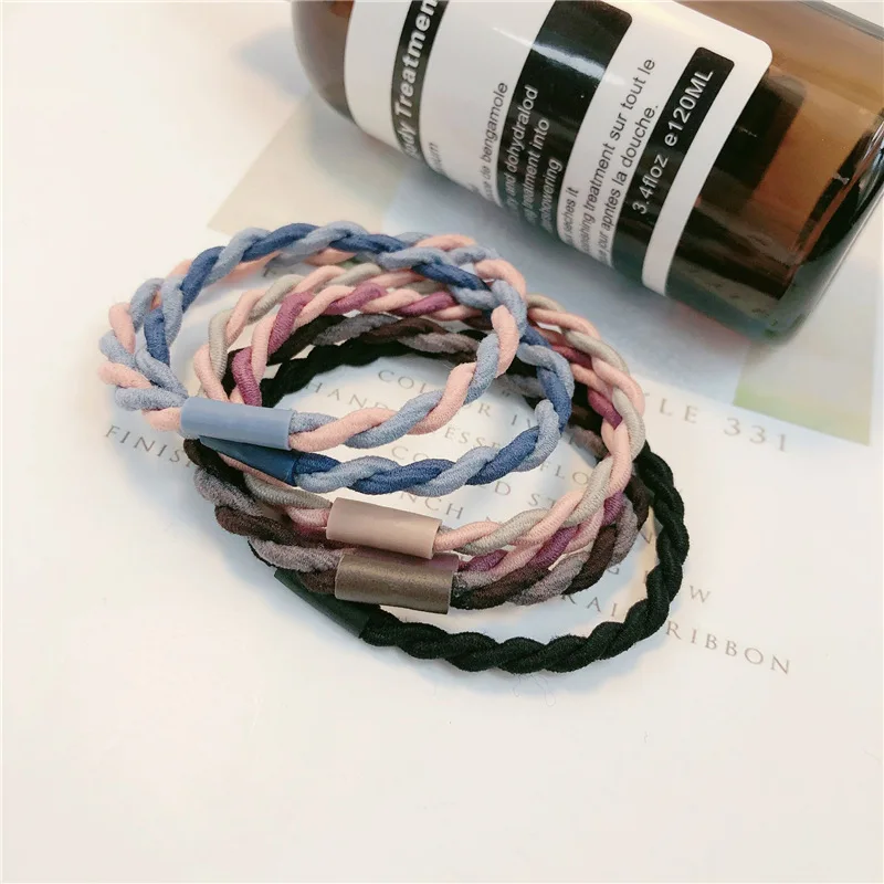 

Simple Scrunchie Women Girls Elastic Hair Rubber Head Bands Accessories for Girls Lady Tie Hair Rope Ring Ornaments Headdress