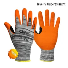 Уровень 5 устойчивые к порезам рабочие перчатки усиленные соединения Нескользящие ладони пирсинг-доказательство механика ремонт Gaerdening