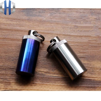 

Made Of Pure Titanium Mini Portable EDC Waterproof Bin / Necklace Pendant / Key Pendant / Waterproof Box / Pill Box