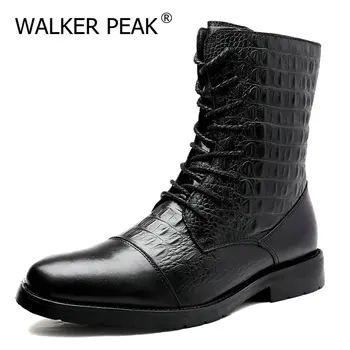 

Men Mid-calf Boots Warm winter Retro Leisure Shoes Casual Shoes Lace-up Sneakers New Fashion Zapatos Casuales Hombres Men Shoes