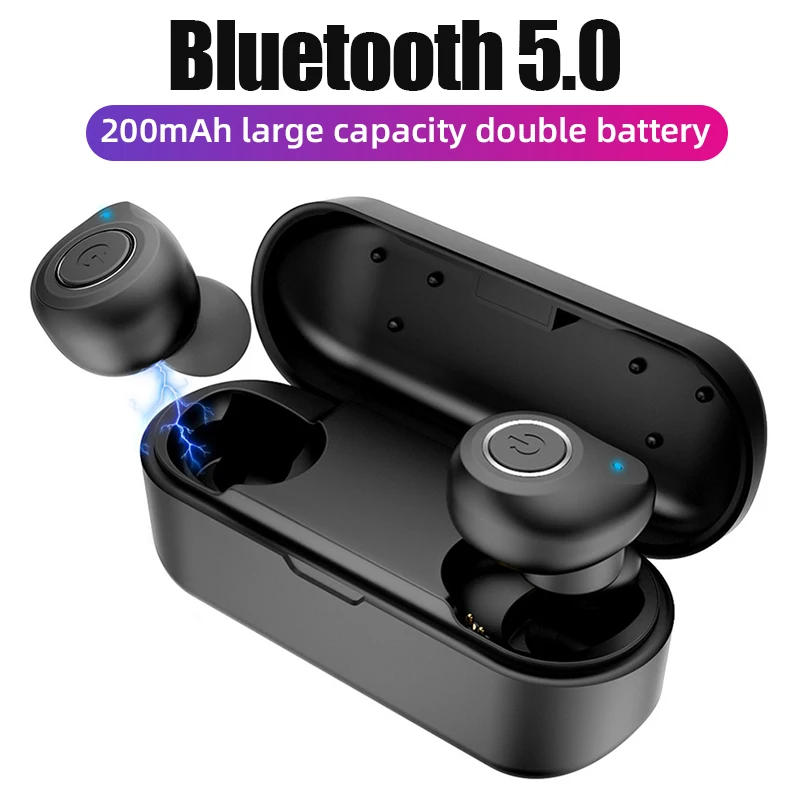 V11 TWS Bluetooth Stereo Earphone Wireless earpiece Waterproof Earbuds Subwoofer stereo Scrub Sport In-ear Headset With Microphone Charging box