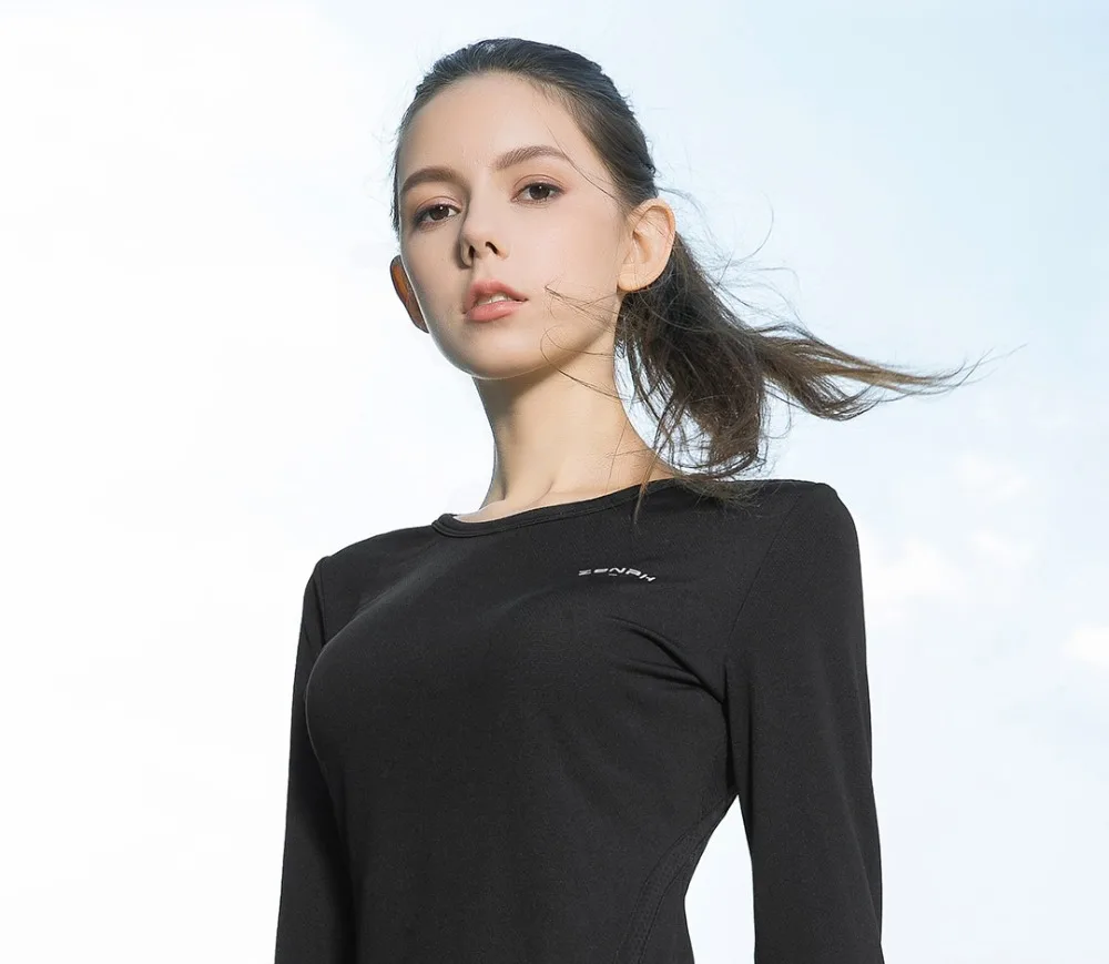 Xiaomi women's One guide wet splice Slim fit Беговая спортивная футболка с длинным рукавом Ультра-светильник дышащая удобная толстовка