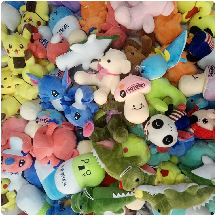 

Hundred-Random Cartoon Seven Crane Machines Doll Pendant Plush Toys Boutique Small Goods Customizable Batch
