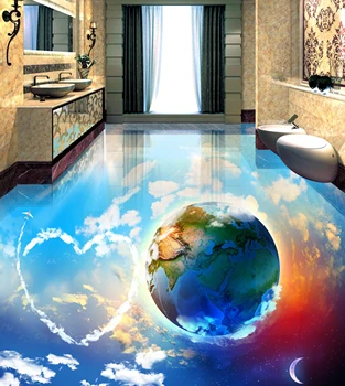 

[Self-Adhesive] 3D Love The Earth 1917 Floor Wallpaper Mural Wall Print Decal Wall Murals