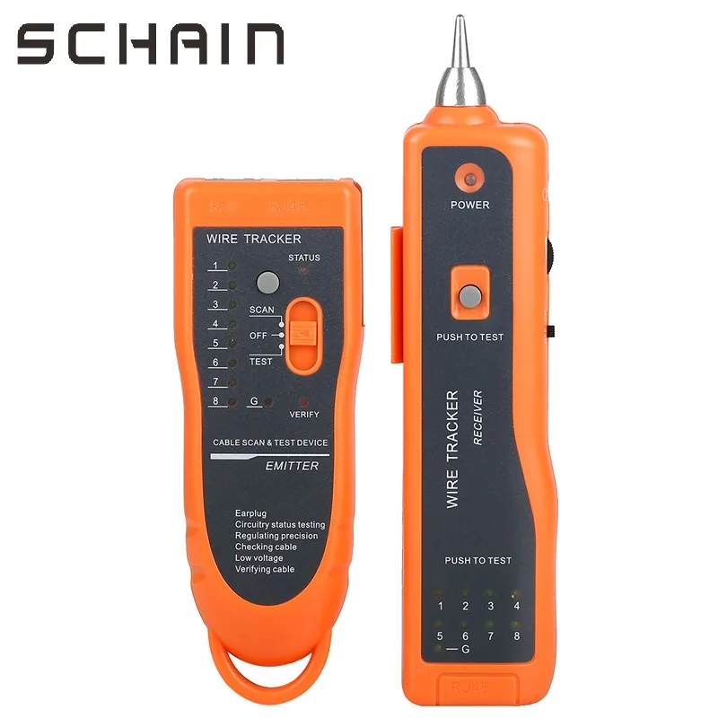 

RJ11 RJ45 Cat5 Cat6 Telephone Wire Tracker Tracer Toner Ethernet LAN Network Cable Tester Detector Line Finder