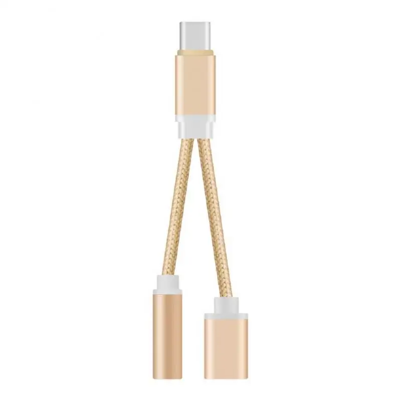 Адаптер аудиокабеля для наушников Type C кабель конверсии гарнитуры телефона