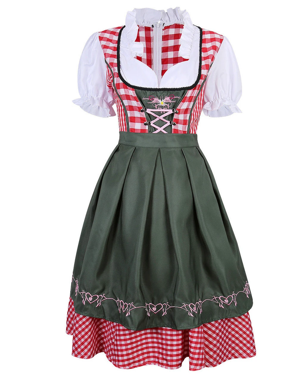 Robe Dirndl allemande bavaroise pour femme, costume de fille de bière  traditionnelle avec tablier, Oktoberfest | AliExpress