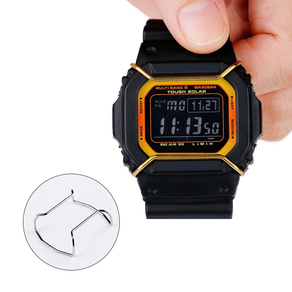 

Sqp Stainless Steel Material Wire Watch Guard Protector For Casios DW5610 Watch Screen Protectors Watch Bumper