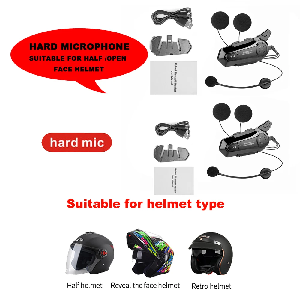 2 x Hard Mic set