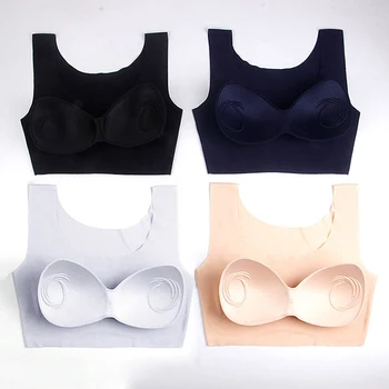 

Everyday women's Bra Plus Size 5XL Push Up Seamless Underwear Seamless And Comfortable Solid Color Casual Ladies Bra