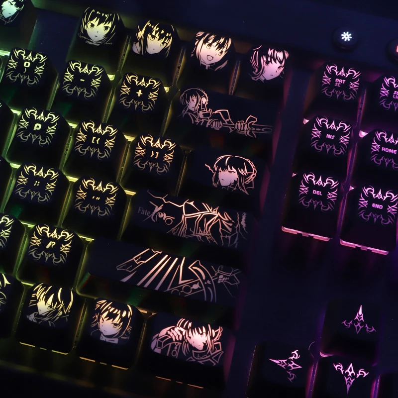 1 conjunto high-end backlit keycap para fate