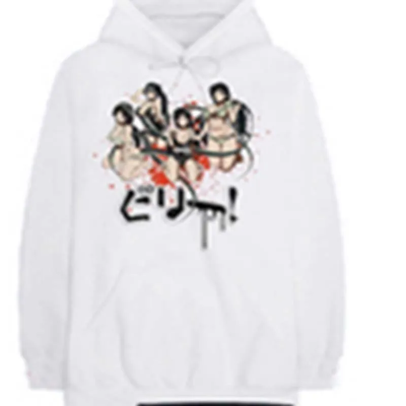 Белый Billie eilish мужские толстовки Зимний Свитшот флисовый капюшон hoodiee уличная billieeilish Толстовка аниме хип хоп Музыка hoddie мужской - Цвет: Белый