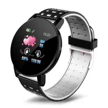 

2020 NEW 119 plus Smart Watch Blood Pressure Round Bluetooth Smartwatch Women's Watch Waterproof Sports Tracker for Android Ios