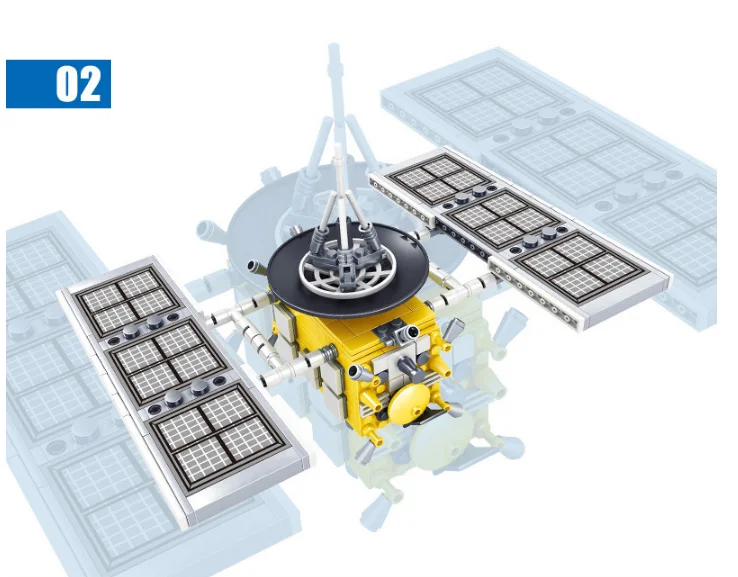 YUKALA игрушки космическая станция Сатурн V ракета строительные блоки для детей городской челнок спутниковый астронавт рисунок кирпич