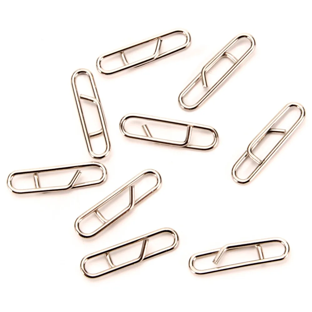 50pcs fishing needle powerful fast link clip fast fishing tackle fast replacement lead link clip stainless steel rotation 30N11 (1)