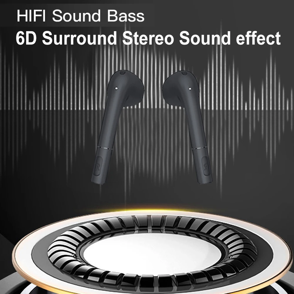 TWS беспроводной Bluetooth 5,0 футляр для наушников спортивные сенсорные наушники настоящие HIFI наушники 6D HD стерео наушники с микрофоном PK T5 QS1 GT1