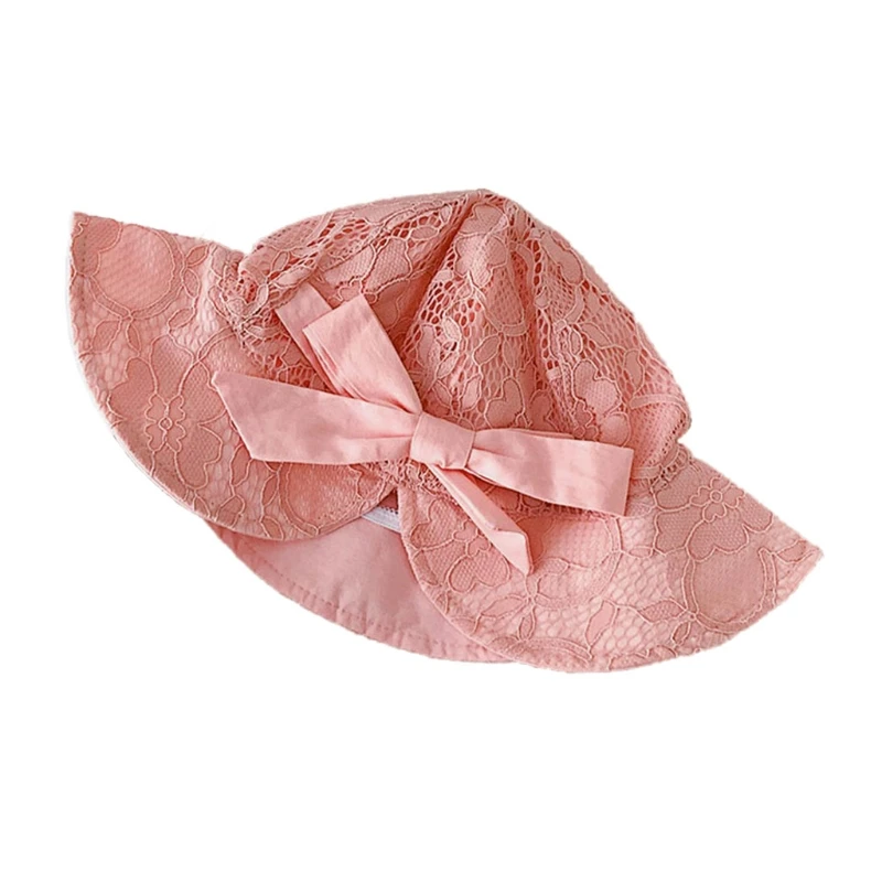 Summer Newborn Baby Hat Cute Lace Flower Thin Sun Hat Toddler Princess Baby Girl Bonnet Newborn Beanie Caps Photography Props cheap baby accessories	 Baby Accessories