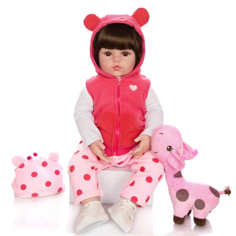 Детские куклы для новорожденных 19 дюймов силиконовая кукла Bebe девочек на день