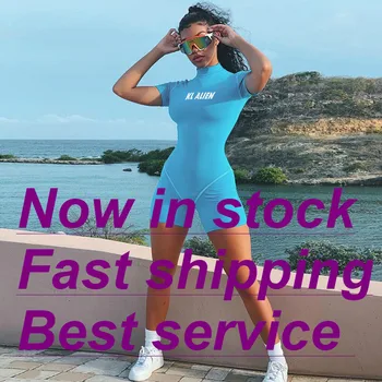 

Women Sexy Summer Streetwear Outfit Female Club one piece High Neck Letter Print Short Slim Romper Short Pants Casual