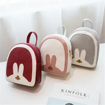 

Bee Small Backpack Women Rabbit Purse Female Shoulder Bag School Phone Bags for Girls Bagpack Ladies Backpacks bolsa feminina