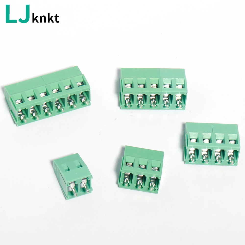 

KF301-2P KF301-3P Splicing screw type PCB spacing 5.0 connector terminals terminal green KF301