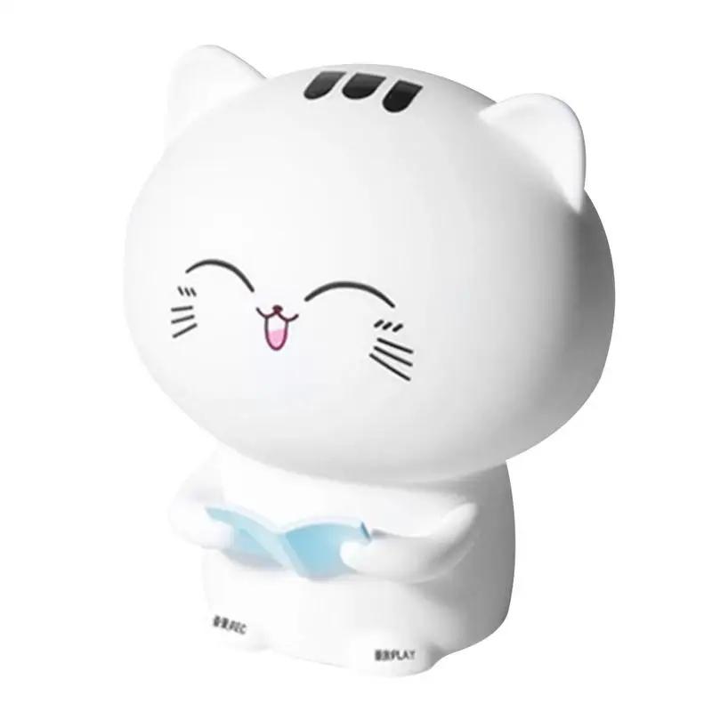 

Creative USB Charging Cartoon Lucky Cat Silicone Pat Light With Recording Function LED Night Light Decorative Lighting