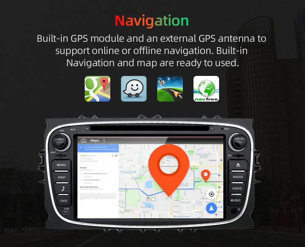 Cheap PX6 car radio 2 din Android car dvd cassette player for ford for focus 2 tape recorder gps navigation wifi steering wheel 4G RAM 33