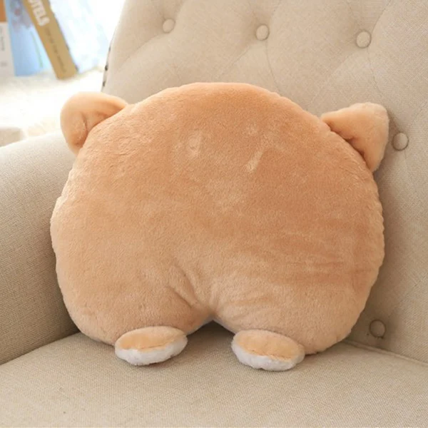 

Universal Car Neck Pillow Headrest Seat Cute Soft Corgi Butt Shape Pillows C66