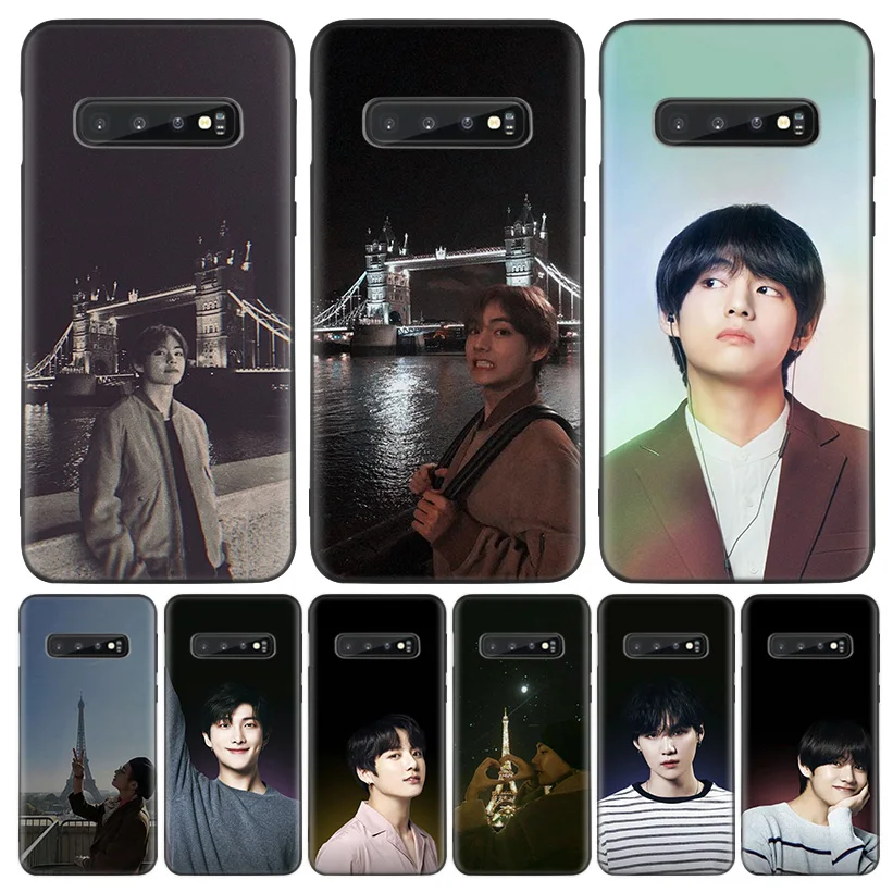 Kpop Ким V Taehyung черная крышка чехол для телефона для samsung Galaxy A50S A10S A20S A10 A20E A30 A40 A50 A70 M40 M30S A80 корпус под плетенную сумку