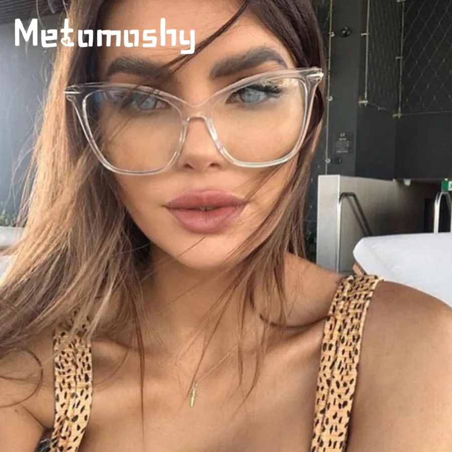 Оправа для очков кошачий глаз мужчин и женщин модные пикантные большие брендовые