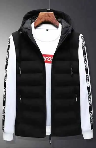 Outdoor Black Men Thermal Warm Clothing Feather Winter High Quality Jacket Vest Sleeveless Trekking Hiking Vests Hiking Climbing