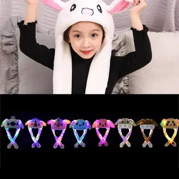 

New Spring And Autumn Korean Version Of Plush Hat Creative Ear-Shaking Hat Parent-Child Hat Cartoon Cute Glowing Hat