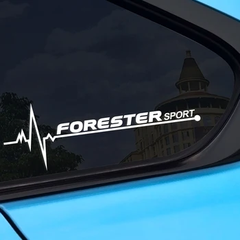 

2PCS New Heart Car Side Windows Vinyl Stickers Decals For Subaru Forester SH SJ Reflective Auto Decor Car Accessories Styling