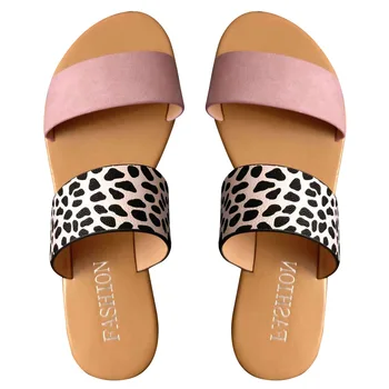 

1pair Women Slippers Outdoor Walking Platform Wedge Home Casual Daily Flat Heeled Gift Summer Beach Round Toe Elastic Band