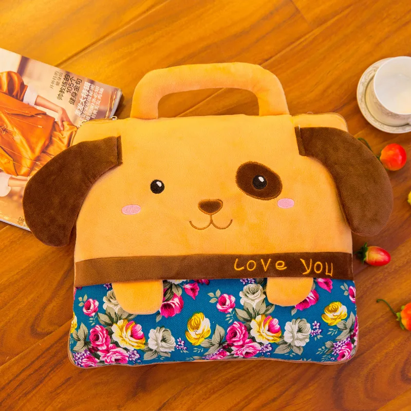 O 20styles Cartoon Animals Plush Creative Winter Soft Stuffed Plush Pillow Air Conditioning Blanket Inside Sofa Back Cushion Doll - Цвет: O