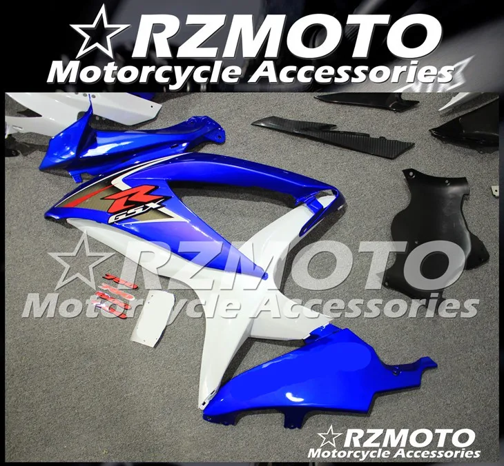 ABS мотоцикл обтекатель комплект для SUZUKI GSXR600 750 K8 2008-2010 год кузов литья под давлением Магазин № 1144