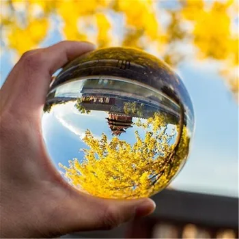 

Crystal Decorative Ball 30-80mm Clear Glass Healing Sphere Photography Prop Artificial Transparent Crystal Ball Craft Home Decor