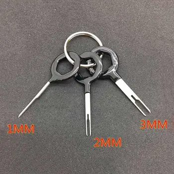 

Hot 11pcs Car Terminal Removal Tool Wiring Connector Extractor Puller Release Pin 1mm 2mm 3mm