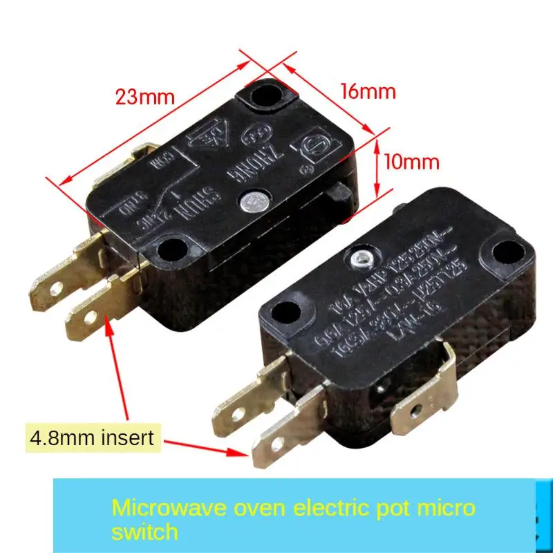 1pc Rice Cooker Switch Rice Cooker Micro Switch Microwave Door High Power 16A Silver Contact