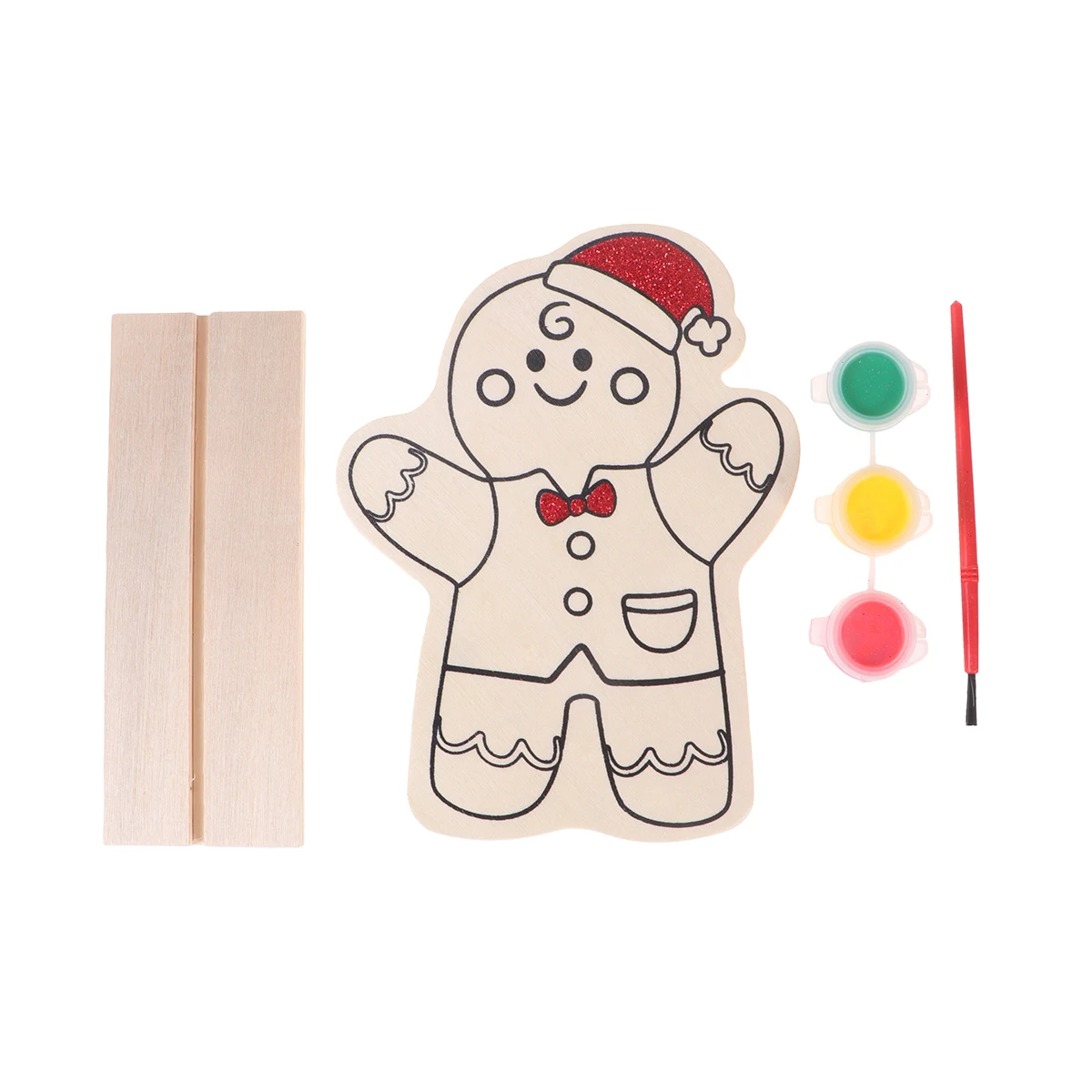 3 шт деревянные поделки портативные прочные креативные фишки DIY картина орнамент ручная роспись деревянные части для художественных ремесел автомобильный Декор A30 - Название цвета: Розовый