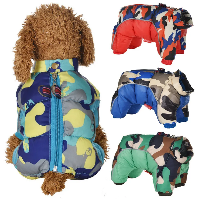 Reflective Pet Dog Clothes Winter Warm Coat Jacket Soft Comfortable Pet Dog Clothing Vest for Small Dogs Pet Costume Supplies
