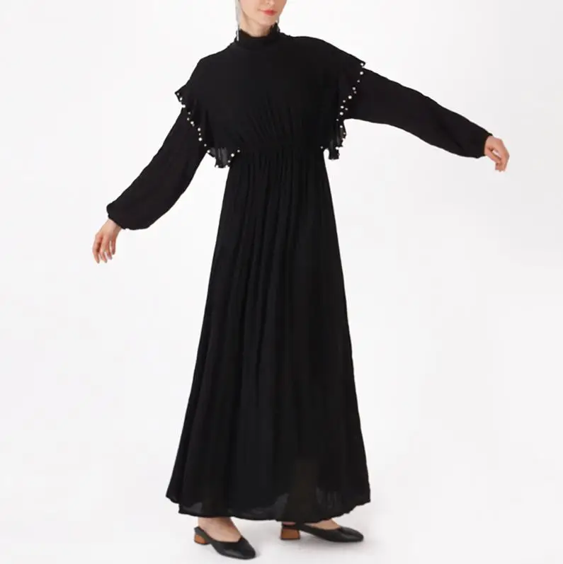 as pictured dress0 Abaya мусульманская одежда для Дубай мусульманский хиджаб платье Vestido Jilbab Caftan Рамадан арабские платья Tesettur Elbise одеяние мусульмане Longue кафтан - Цвет: as pictured dress0
