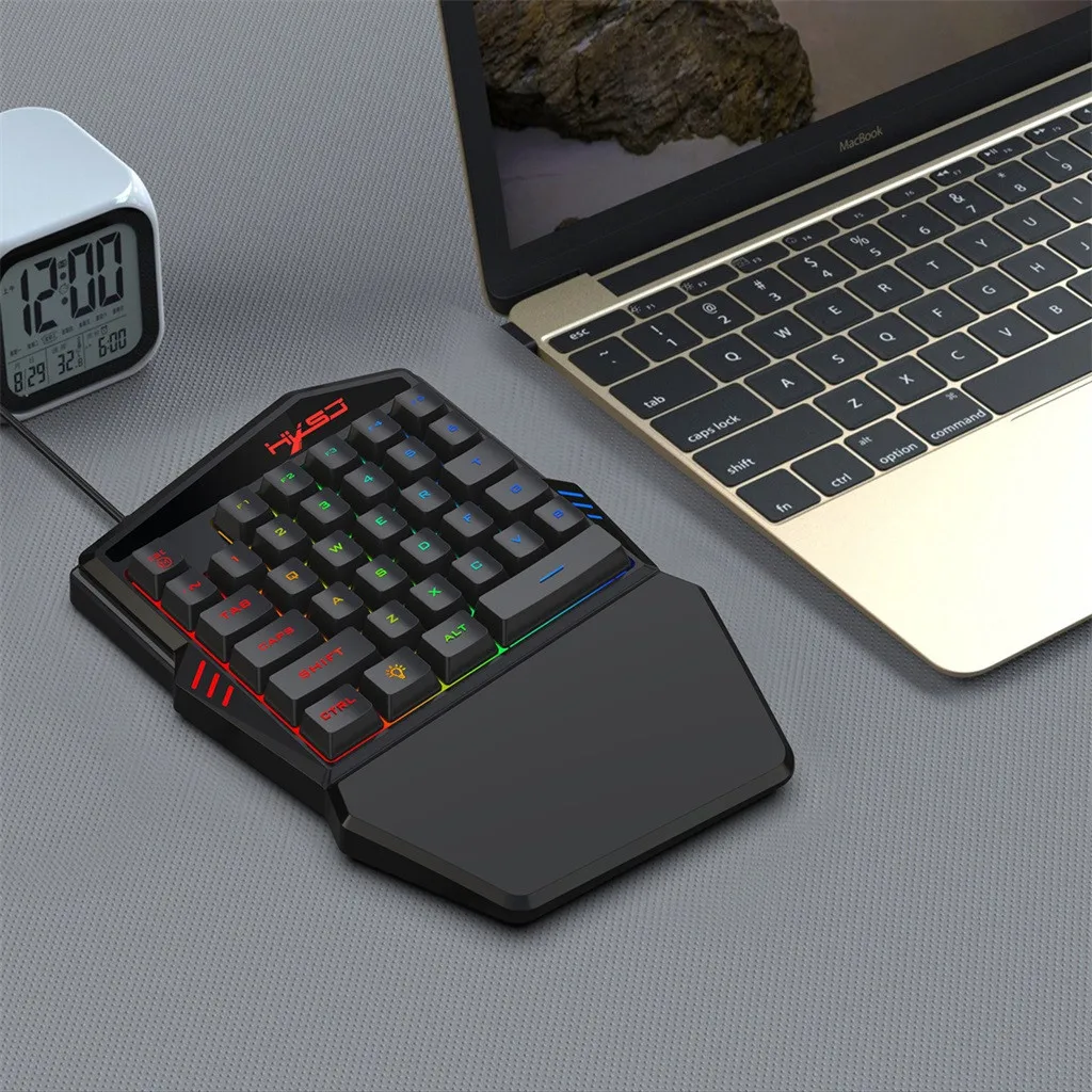 20% клавиатура для левой руки, Механическая игровая клавиатура для мобильного телефона, планшета, ноутбука, игровая клавиатура+ мышь